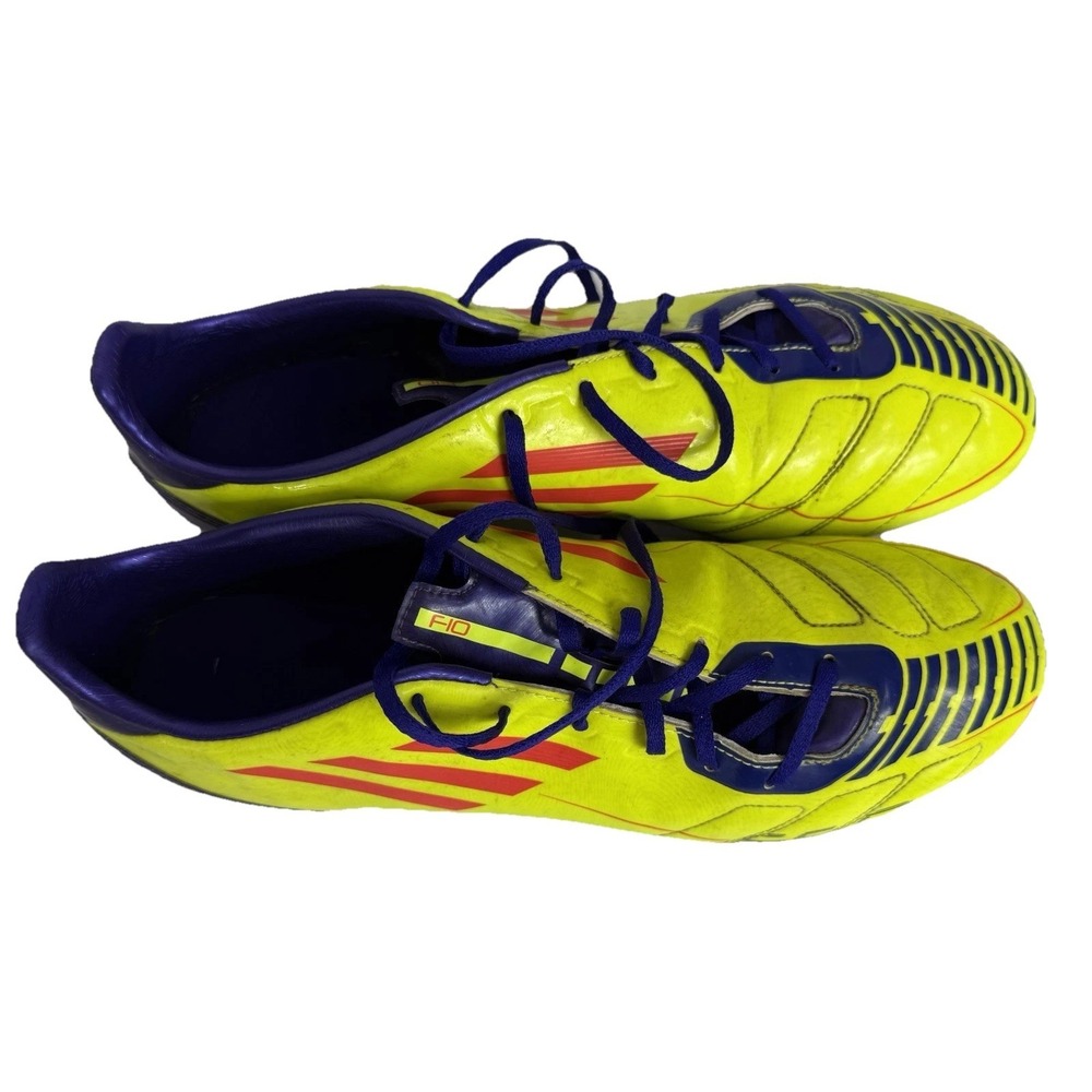 Adidas F50 F10 Traxion FG Football Soccer Cleats Yellow G40258 Mens Size US 12 - Picture 3 of 8
